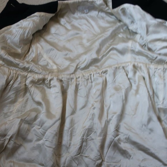 ALICE MCCALL 'WIGGLE' COAT - Black and White Trim Wool Size 12 - Picture 6 of 6